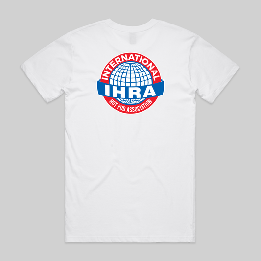 IHRA LOGO SIMPLE WHITE T-SHIRT