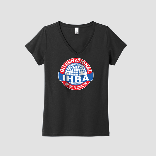 LADIES VNECK LOGO TEE