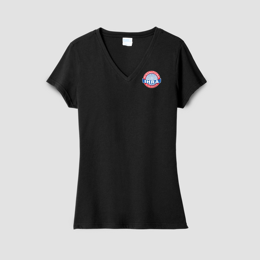 LADIES PERFORMANCE VNECK LOGO TEE