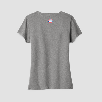 LADIES PERFORMANCE VNECK LOGO TEE