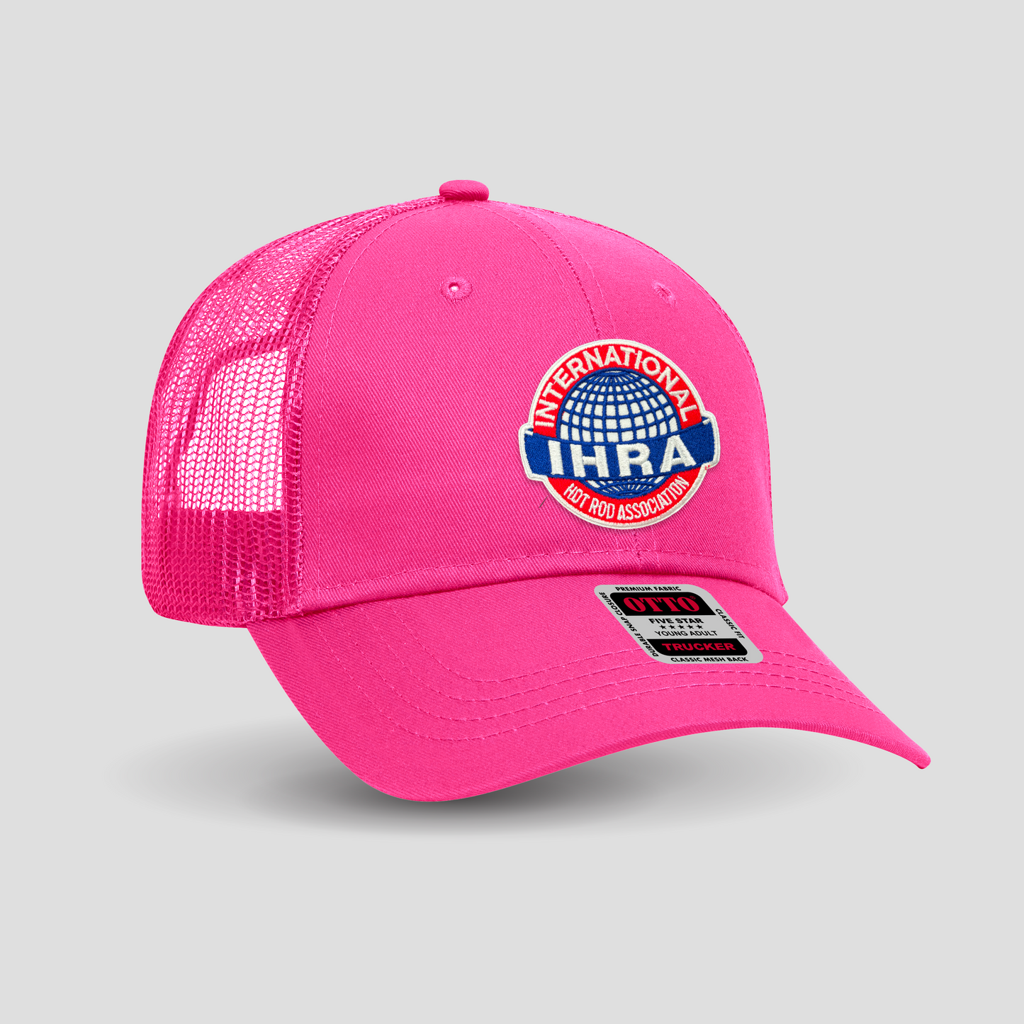 IHRA LOGO PINK TRUCKER
